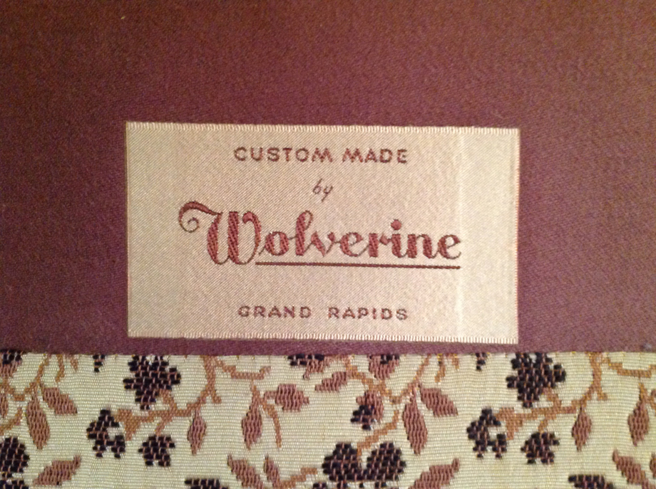 wolverine upholstery tag